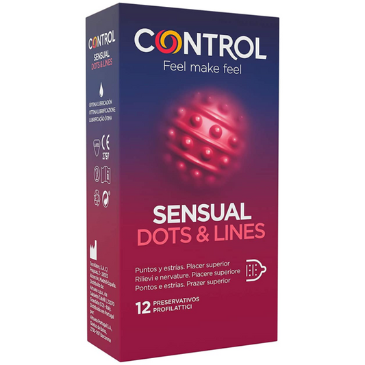 CONTROL - SENSUAL DOTS & LINES POINTS AND STRETCH MARKS 12 UNITS