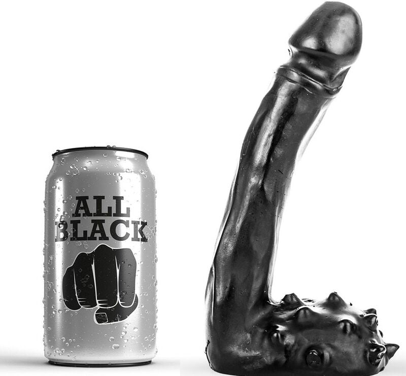 ALL BLACK - DILDO REALISTIC 19 CM