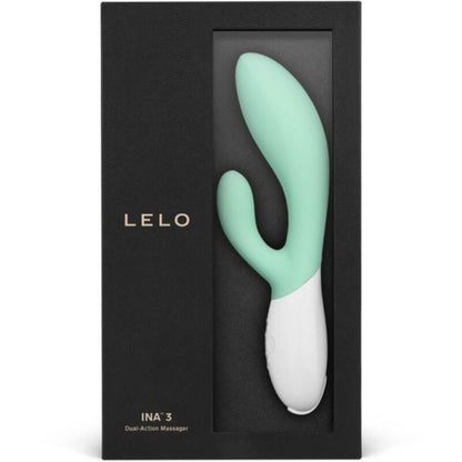 LELO - INA 3 GREEN RABBIT VIBRATOR LUXURY SEAWEED