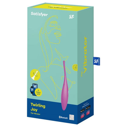 SATISFYER - TWIRLING JOY CLIT TIP VIBRATOR FUCHSIA