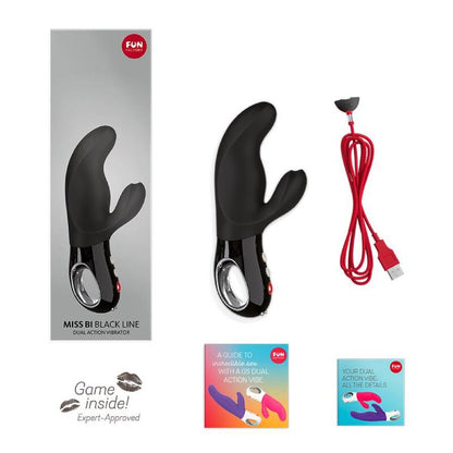 FUN FACTORY - MISS BI RABBIT VIBRATOR BLACK LINE