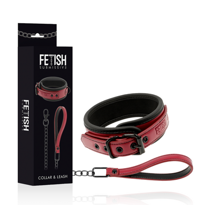 FETISH SUBMISSIVE DARK ROOM - NEOPRENE LINING CHAIN NECKLACE