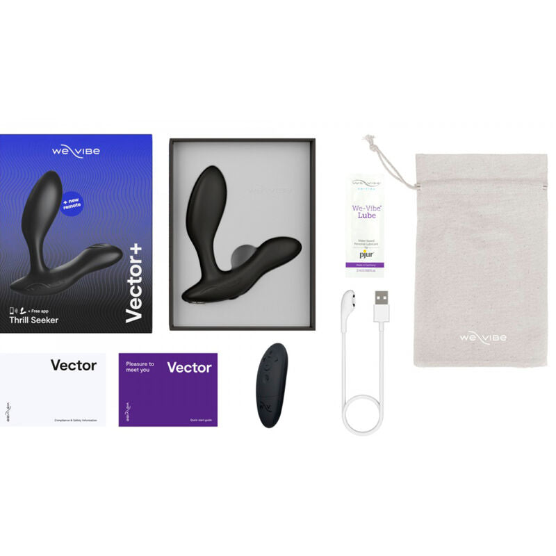 WE-VIBE - VECTOR+ BLACK PROSTATE MASSAGER