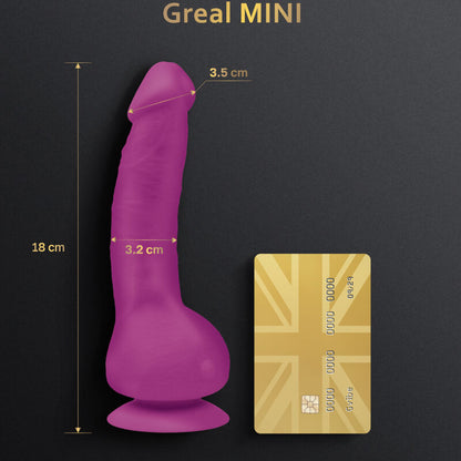 G-VIBE - GREAL MINI FUCHSIA SILICONE VIBRATOR DILDO