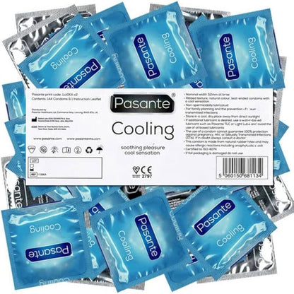 PASANTE - CONDOMS COOLING EFFECT BAG 144 UNITS