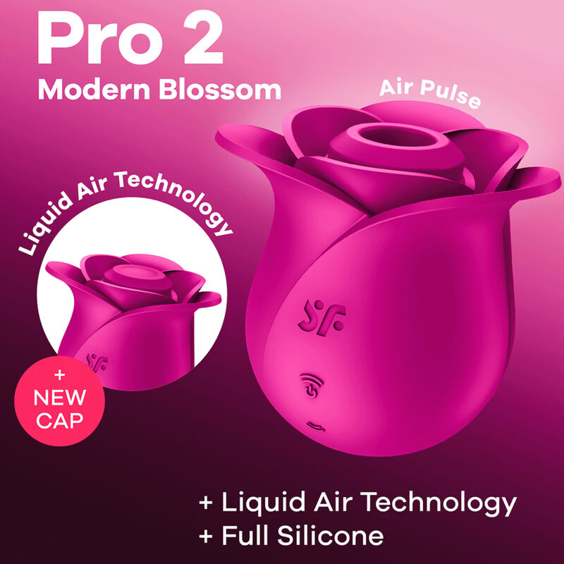 SATISFYER - AIR PULSE PRO 2 MODERN BLOSSOM VIBRATOR