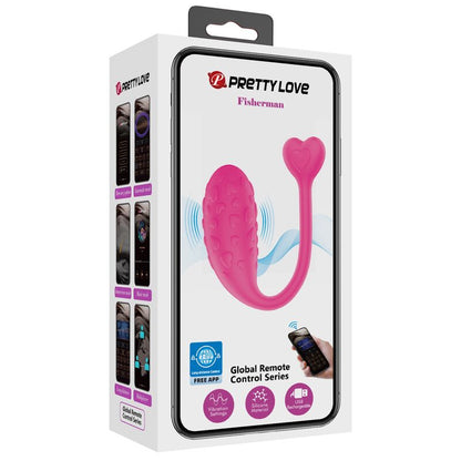 PRETTY LOVE - APP CONTROLLED PINK FISHER VIBRATING EGG