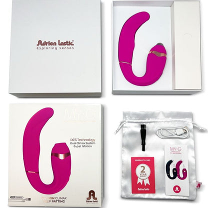 ADRIEN LASTIC - MYG CLITORIS SUCKER AND G-SPOT STIMULATOR PINK