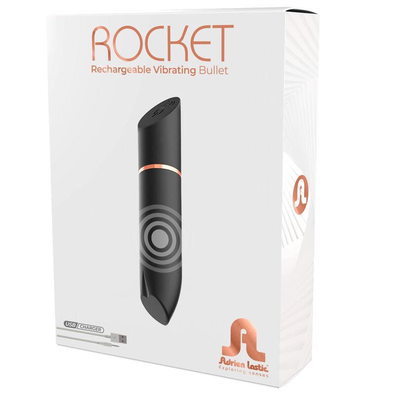 ADRIEN LASTIC - ROCKET BLACK RECHARGEABLE BULLET