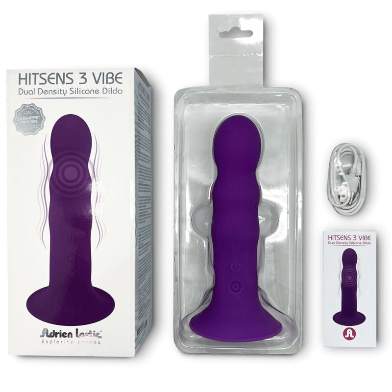 ADRIEN LASTIC - HITSENS VIBE 3 SILICONE DILDO VIOLET