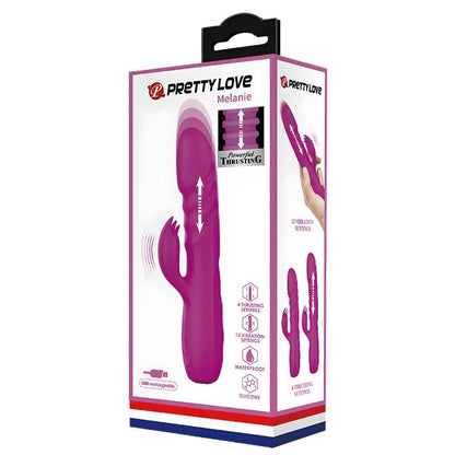 PRETTY LOVE - MELANIE PURPLE RECHARGEABLE RABBIT VIBRATOR