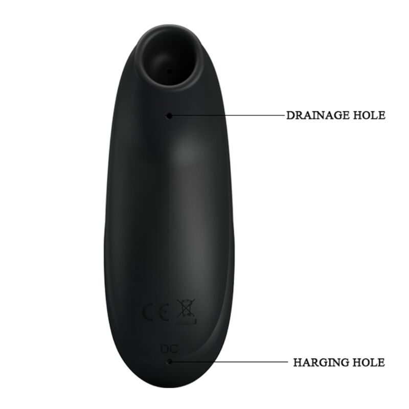 PRETTY LOVE - BLACK RECHARGEABLE LUXURY SUCTION MASSAGER