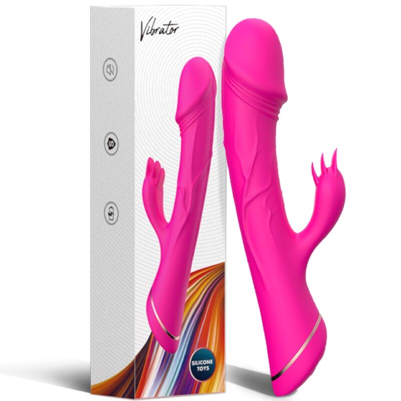 ARMONY - DILDO VIBRATOR RABBIT SILICONE FUCHSIA