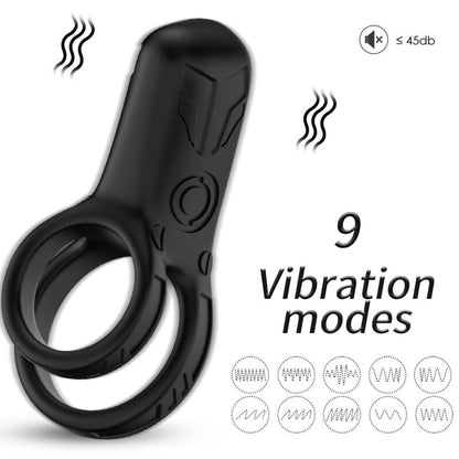 ARMONY - DOUBLE RING VIBRATOR BLACK