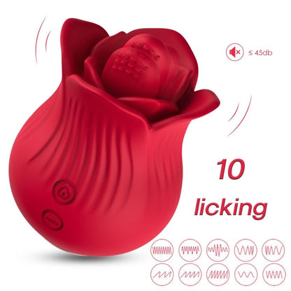 ARMONY - ROSE VIBRATOR & STIMULATOR RED