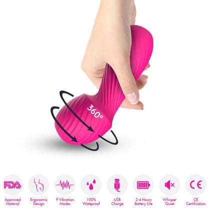 ARMONY - DAZZLE MASSAGER & VIBRATOR SMALL FUCHSIA