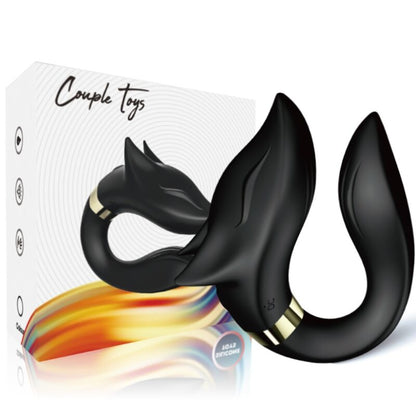 ARMONY - FOX VIBRATOR FOR COUPLES REMOTE CONTROL BLACK