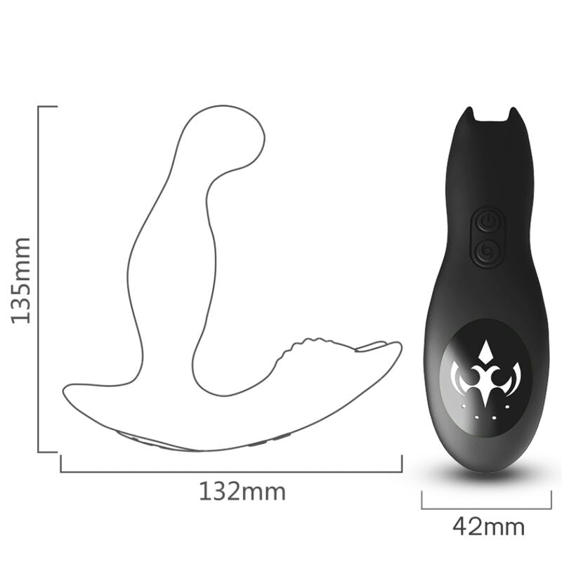 ARMONY - BAT KING VIBRATOR ANAL PROSTATE ROTATOR REMOTE CONTROL BLACK