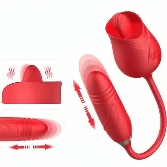 ARMONY - DELIGHT FLOWER VIBRATOR & THRUSTING WITH RED TONGUE