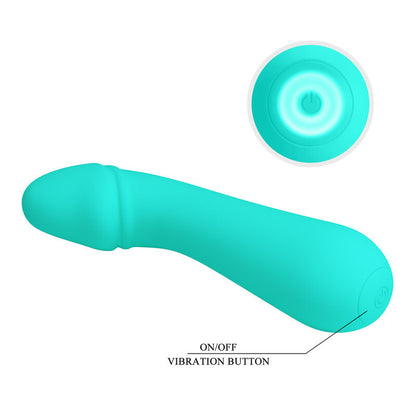 PRETTY LOVE - CETUS RECHARGEABLE VIBRATOR AQUA GREEN