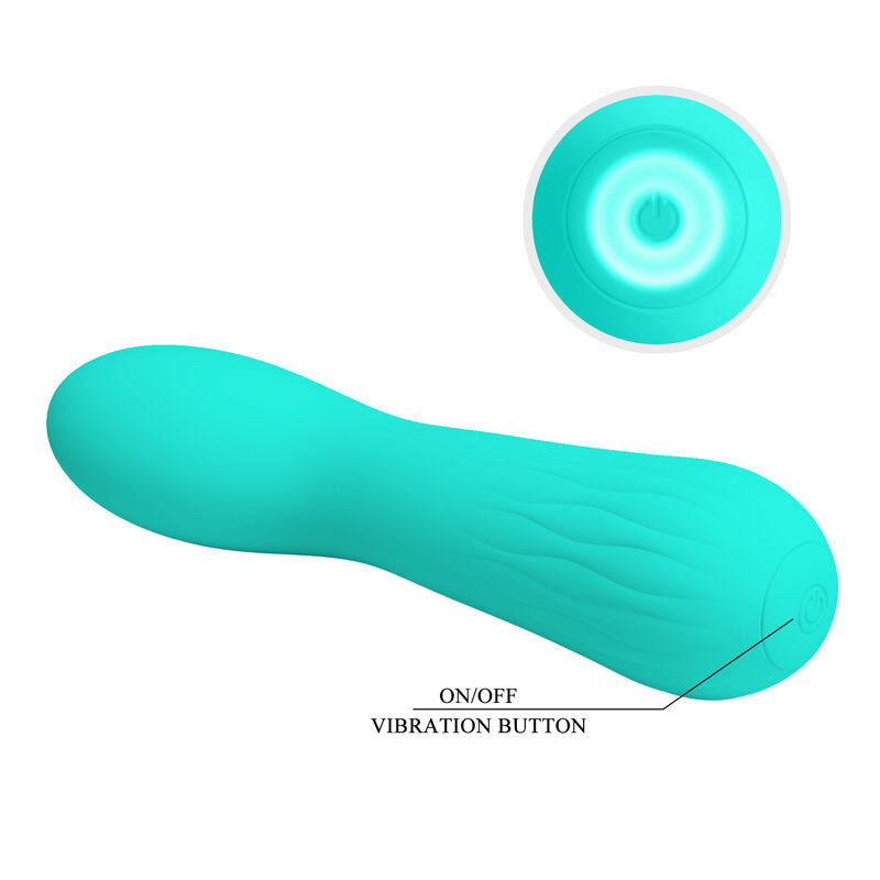 PRETTY LOVE - FAUN RECHARGEABLE VIBRATOR AQUA GREEN