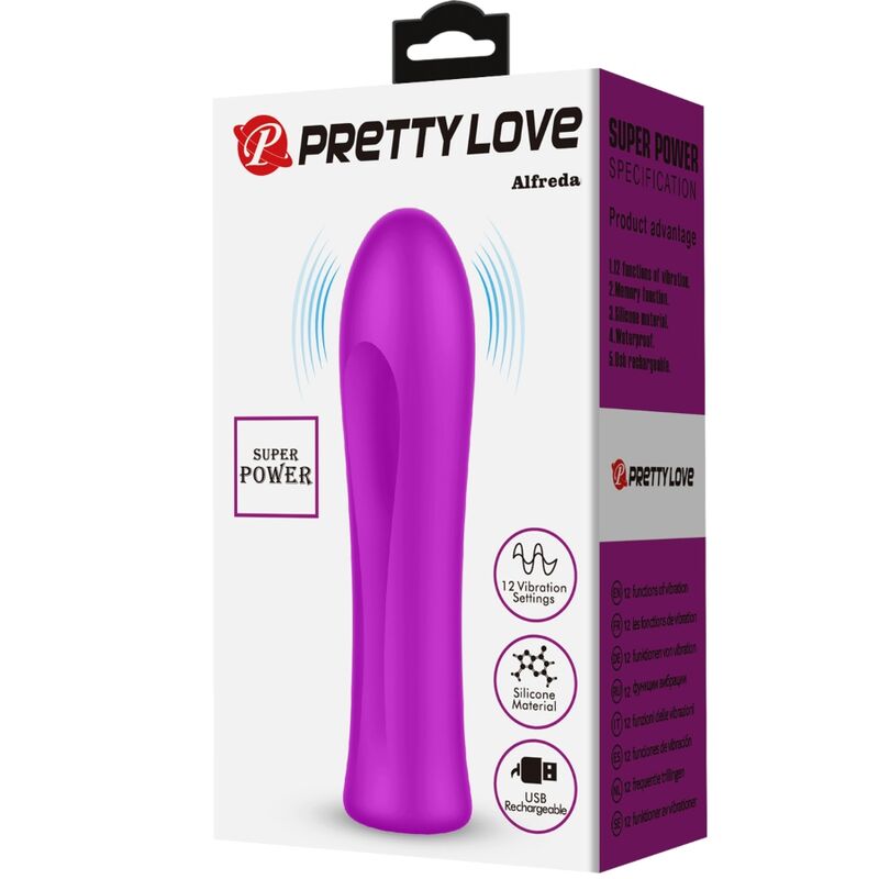 PRETTY LOVE - ALFREDA SUPER POWER VIBRATOR VIOLET