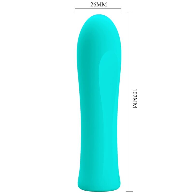 PRETTY LOVE - ALFREDA SUPER POWER VIBRATOR AQUA GREEN