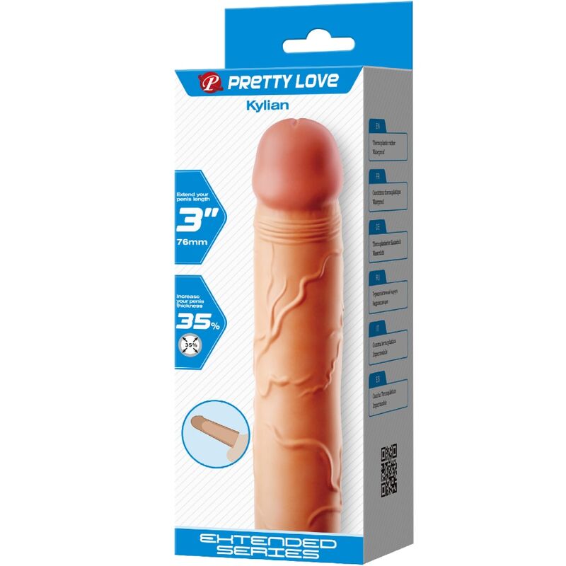 PRETTY LOVE - KYLIAN PENIS EXTENDER COVER FLESH