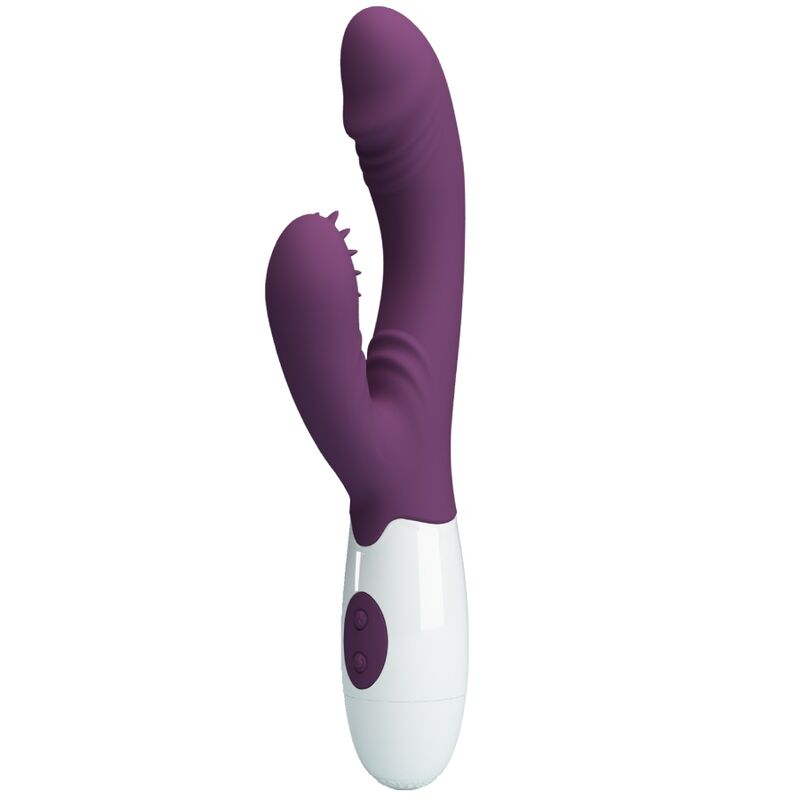 PRETTY LOVE - BUTTERFLY KISS RABBIT VIBRATOR & G-SPOT STIMULATOR PURPLE