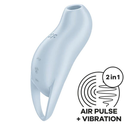 SATISFYER - POCKET PRO 1 CLITORIS STIMULATOR LIGHT BLUE