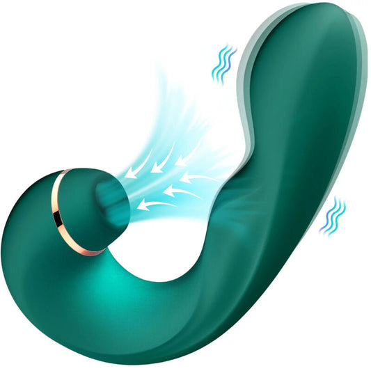 ARMONY - GREEN FLEXIBLE VIBRATOR & SUCKER