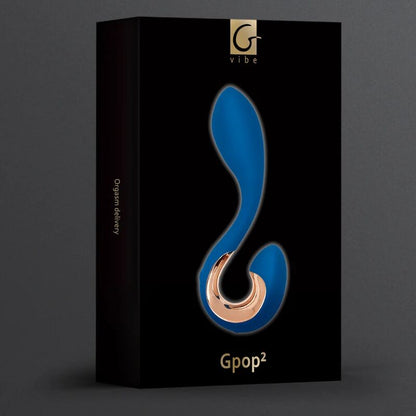 G-VIBE - GPOP 2 G AND P POINT VIBRATOR INDIGO BLUE