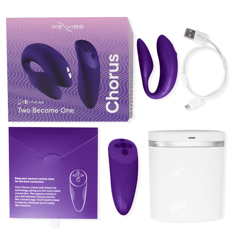 WE-VIBE - CHORUS VIBRATOR FOR COUPLES WITH LILAC SQUEEZE CONTROL