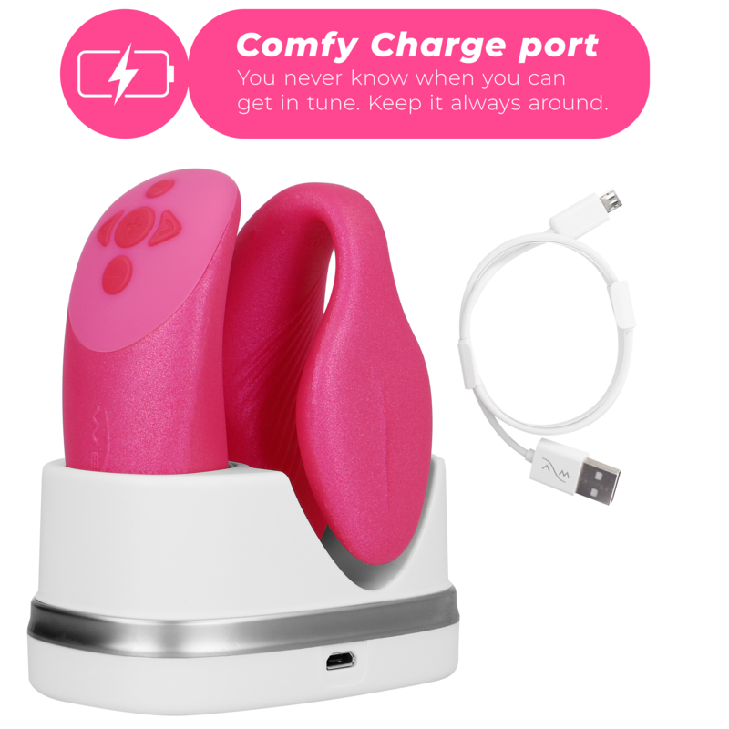 WE-VIBE - CHORUS VIBRATOR FOR COUPLES WITH SQUEEZE CONTROL PINK