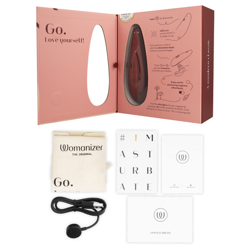 WOMANIZER - CLASSIC 2 CLITORAL STIMULATOR BORDEAUX