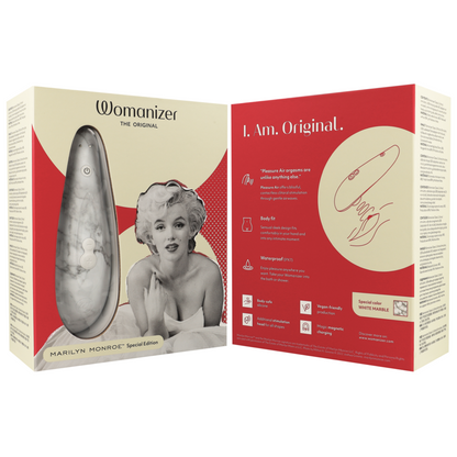 WOMANIZER - MARILYN MONROE CLASSIC 2 CLITORAL STIMULATOR WHITE MARBLE