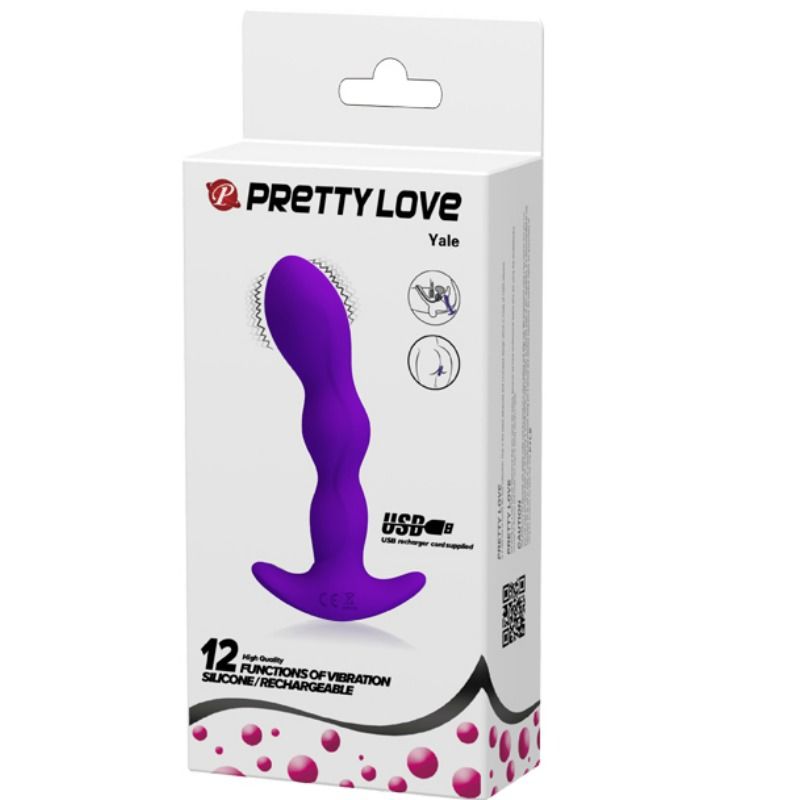 PRETTY LOVE - ANAL MASSAGER 12 LILAC VIBRATION MODES